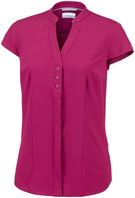 Camicia a maniche corte Saturday Trail&trade; Stretch da donna Saturday Trail&trade; Stretch SS Shi | 550 | XS, Wine Berry, front