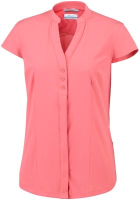 Camicia a maniche corte Saturday Trail&trade; Stretch da donna Saturday Trail&trade; Stretch SS Shi | 550 | XS, Coral Bloom, front