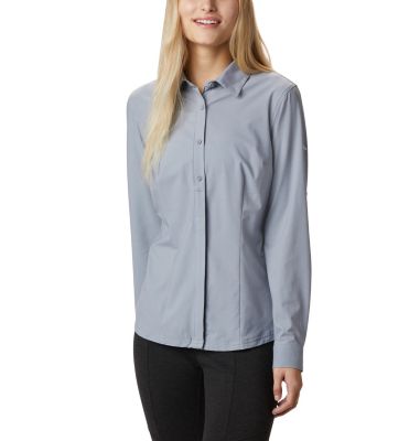 Chemise Stretch Saturday Trail&trade; Femme Saturday Trail&trade; Stretch LS Shi | 466 | L, Tradewinds Grey Heather, front
