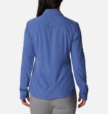 Camisa el&aacute;stica de manga larga Saturday Trail&trade; para mujer Saturday Trail&trade; Stretch LS Shirt | 458 | L, Velvet Cove, back