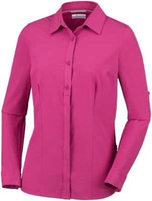 Chemise Stretch Saturday Trail&trade; Femme Saturday Trail&trade; Stretch LS Shi | 466 | L, Wine Berry, front