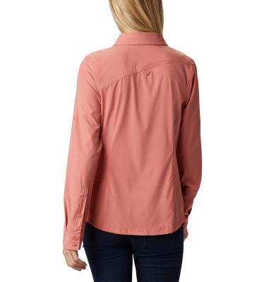 Chemise Stretch Saturday Trail&trade; Femme Saturday Trail&trade; Stretch LS Shi | 466 | L, Dark Coral, back