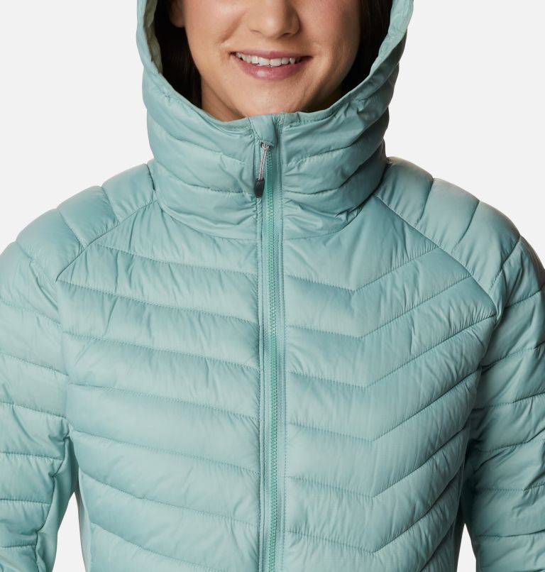 Columbia women's powder pass hooded clearance jacket