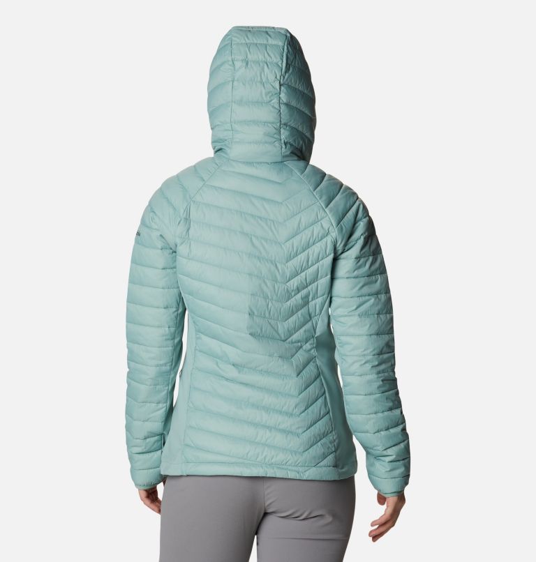 Powder Pass Hooded Jacket | 345 | XL, Color: Aqua Tone, image 2