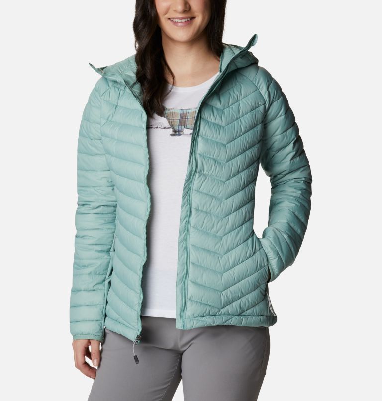 Chaqueta híbrida con capucha Powder Lite™ para mujer