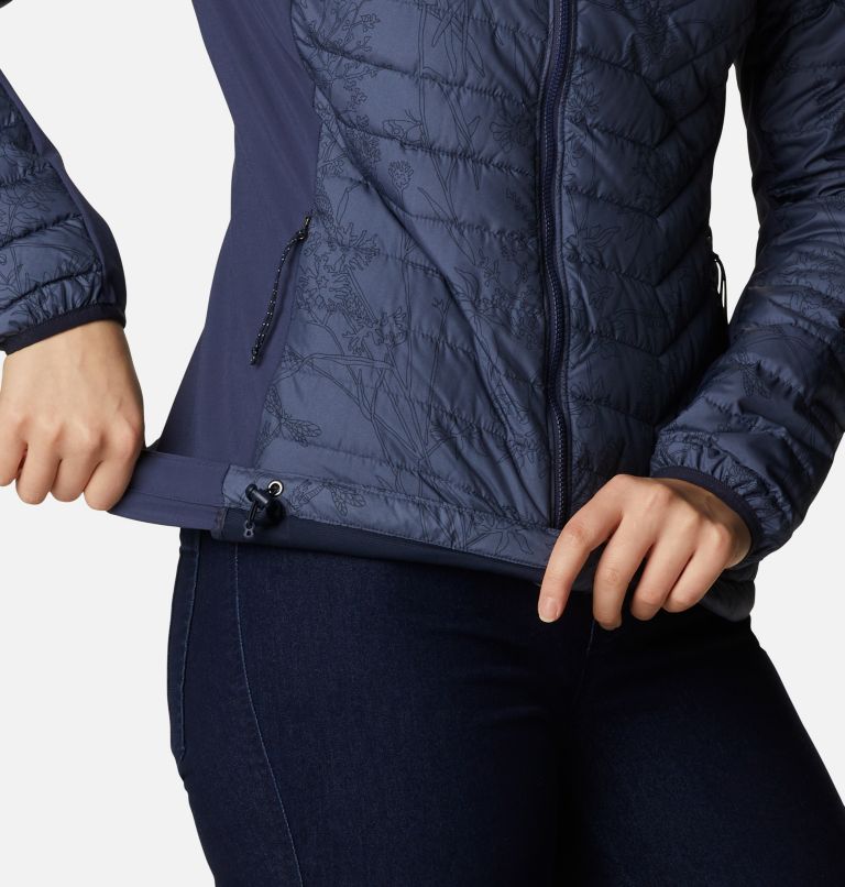 Powder Pass Hooded Jacket | 470 | XS, Color: Nocturnal Art Bouquet Print Tonal, image 6