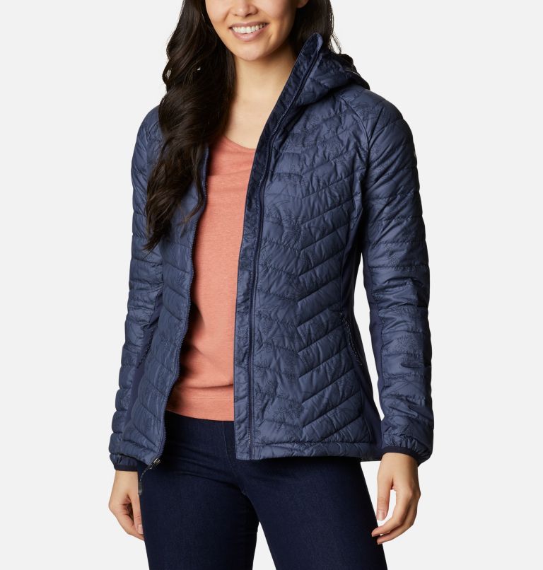 Powder Pass Hooded Jacket | 470 | XS, Color: Nocturnal Art Bouquet Print Tonal, image 7