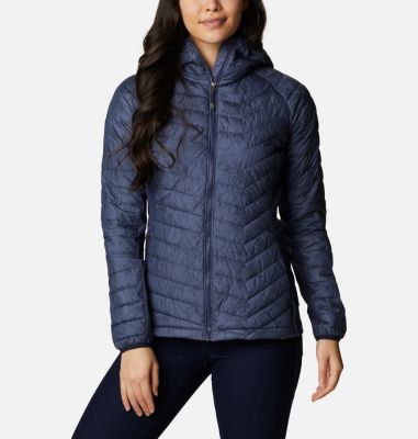Women's Powder Pass&trade; Hybrid Hooded Jacket Powder Pass&trade; Hooded Jacket | 790 | M, Nocturnal Art Bouquet Print Tonal, front