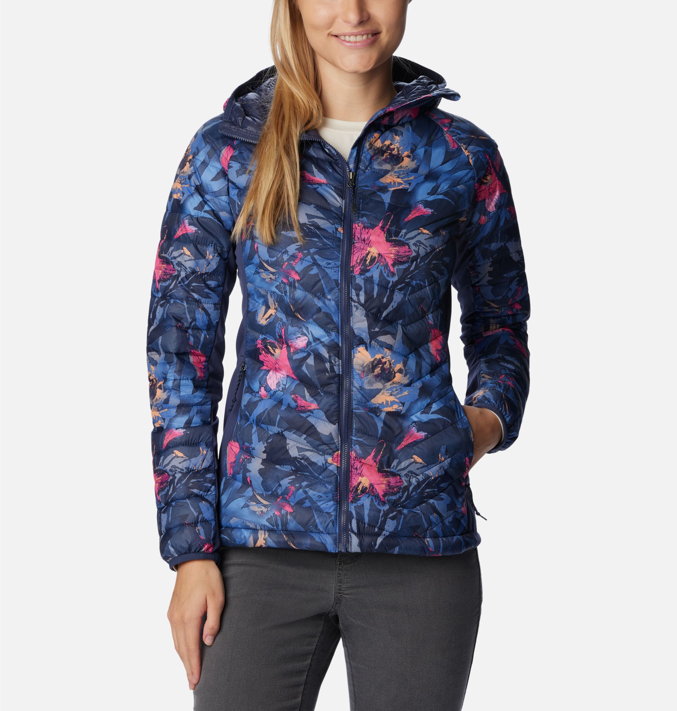 Columbia women's powder pass cheap hooded jacket