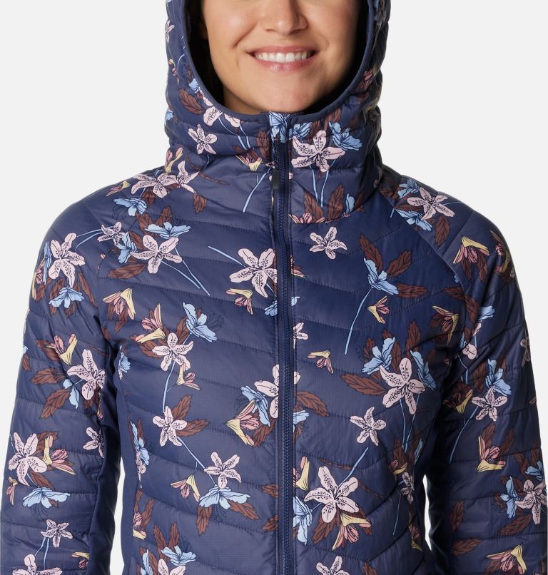 Powder Pass Hooded Jacket, Color: Nocturnal Tiger Lilies Print, image 4