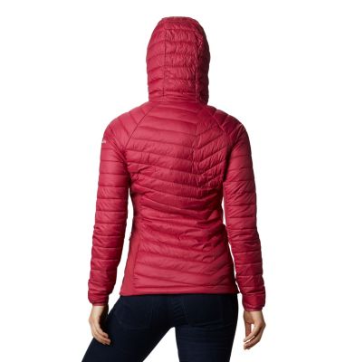 Women's Powder Pass&trade; Hybrid Hooded Jacket Powder Pass&trade; Hooded Jacket | 010 | XS, Red Orchid, back