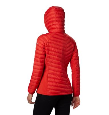 Chaqueta h&iacute;brida con capucha Powder Pass&trade; para mujer Powder Pass&trade; Hooded Jacket | 010 | XS, Bold Orange, back