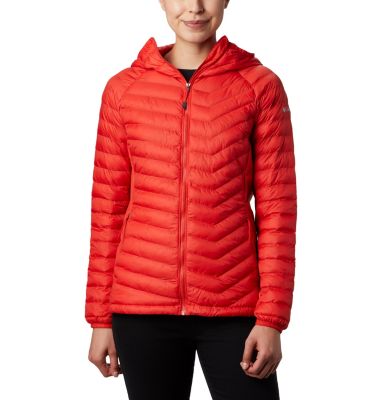 Chaqueta h&iacute;brida con capucha Powder Pass&trade; para mujer Powder Pass&trade; Hooded Jacket | 010 | XS, Bold Orange, front