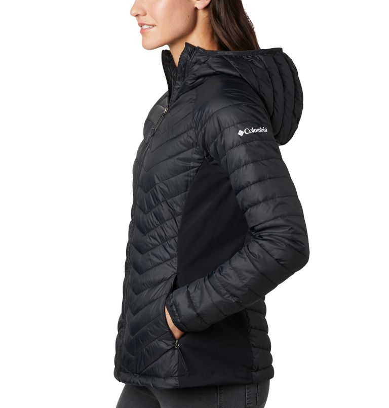 Powder Pass Hooded Jacket, Color: Black
