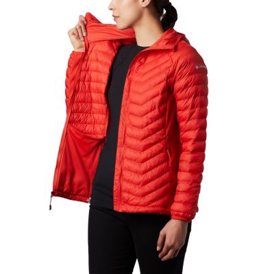 columbia women's powder pass hooded jacket