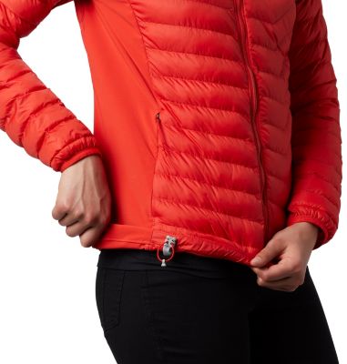 columbia women's powder pass hooded jacket