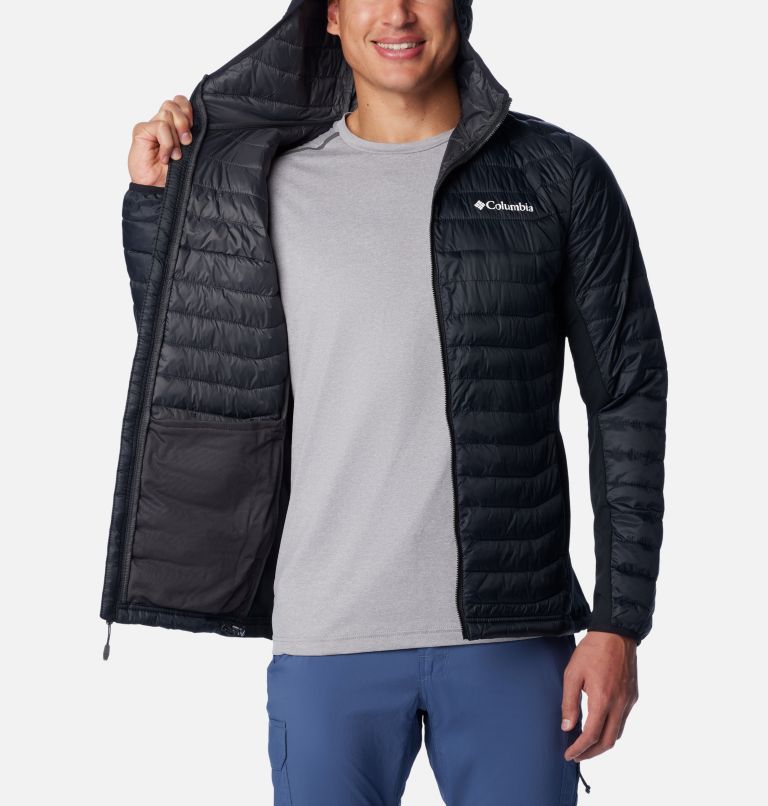 Men's ramble down outlet hybrid hooded jacket