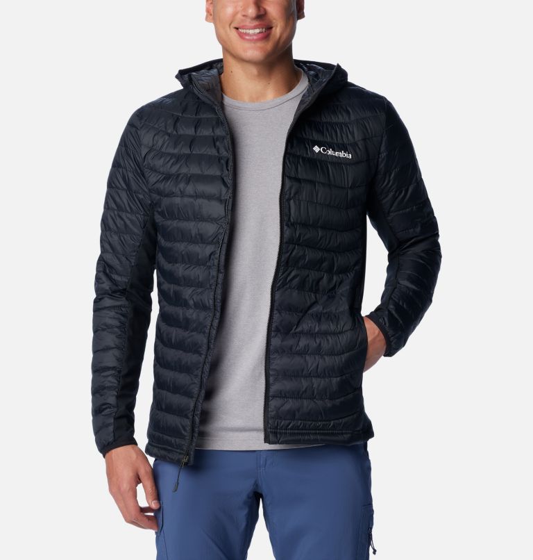 Men's ramble down hybrid hooded clearance jacket