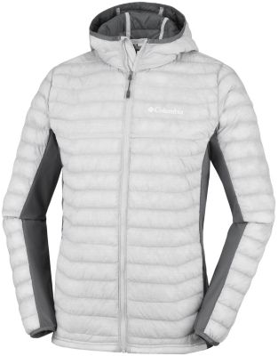 Chaqueta h&iacute;brida con capucha Powder Pass&trade; para hombre Powder Pass&trade; Hooded Jacket | 019 | L, Cool Grey Heather, Graphite, front