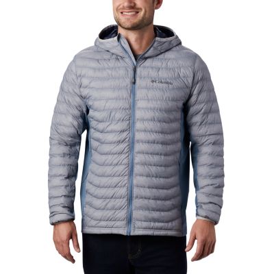 Chaqueta h&iacute;brida con capucha Powder Pass&trade; para hombre Powder Pass&trade; Hooded Jacket | 019 | L, Cool Grey Heather, Graphite, front