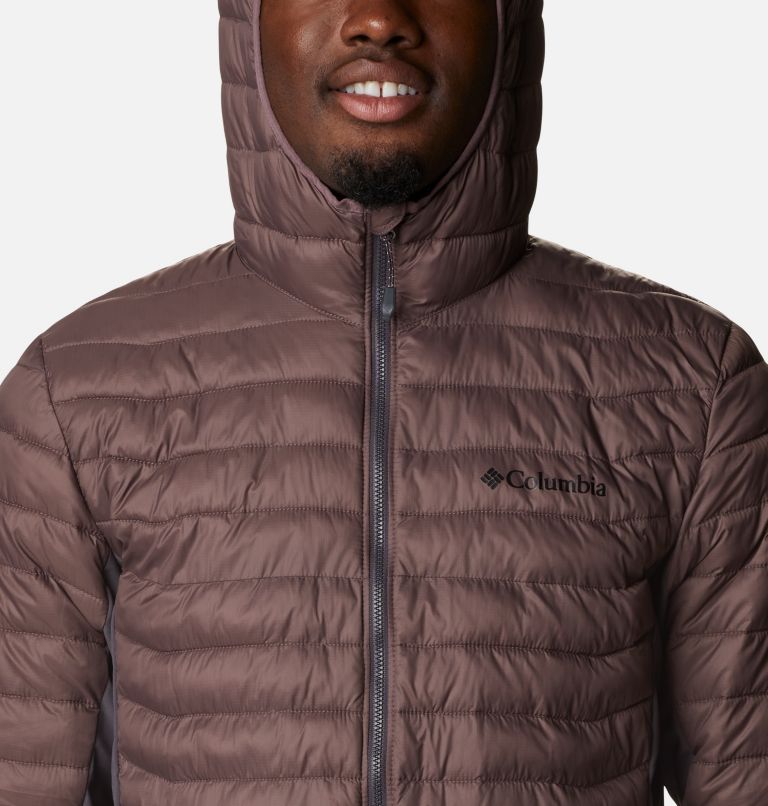 Powder Pass Hooded Jacket, Color: Basalt, Timber, image 4