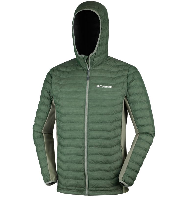 Powder Pass&trade; Hooded Jacket | 316 | M Men's Powder Pass&trade; Hybrid Down Jacket, Cypress Heather, a1