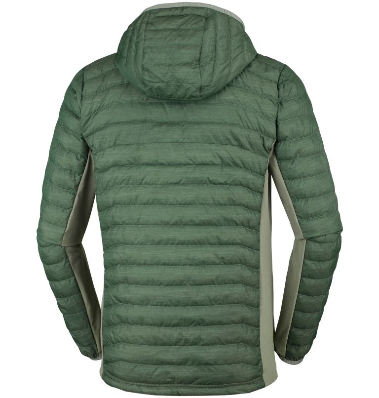 Powder Pass&trade; Hooded Jacket | 316 | M Men's Powder Pass&trade; Hybrid Down Jacket, Cypress Heather, back