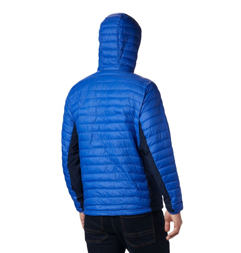 Powder Pass&trade; Hooded Jacket | 437 | XL Men's Powder Pass&trade; Hybrid Down Jacket, Azul, Collegiate Navy, back