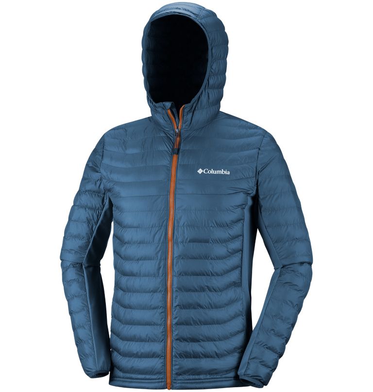 Powder Pass&trade; Hooded Jacket | 478 | M Men's Powder Pass&trade; Hybrid Down Jacket, Dark Mountain, a1
