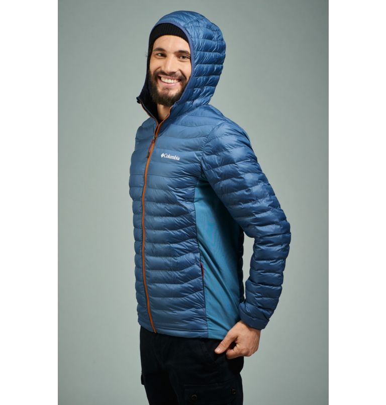 Powder Pass&trade; Hooded Jacket | 478 | M Men's Powder Pass&trade; Hybrid Down Jacket, Dark Mountain, a2