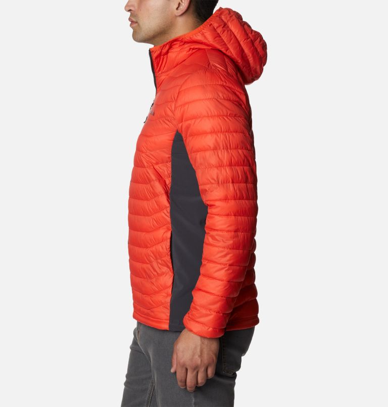 Powder Pass Hooded Jacket | 813 | XXL, Color: Red Quartz, Shark, image 3