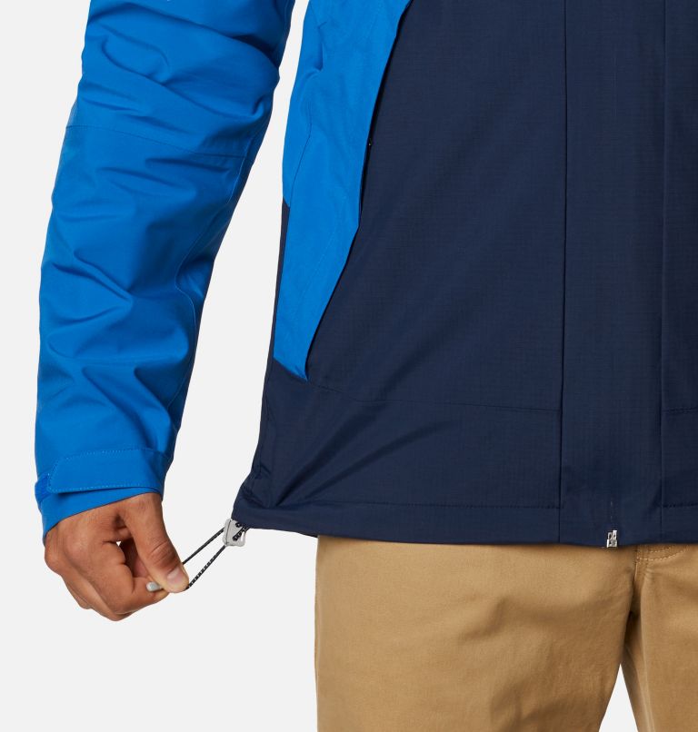 Thumbnail: Men's Evolution Valley Jacket, Color: Bright Indigo, Collegiate Navy, image 6