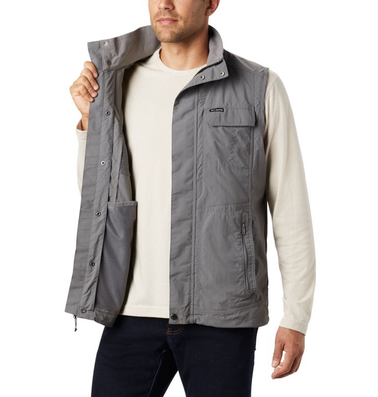 Men's Silver Ridge II Vest, Color: City Grey, image 4
