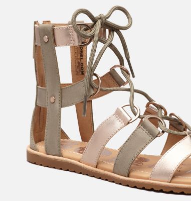sandales à lacets femme