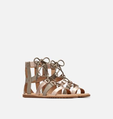 Women's Ella&trade; Lace Up Sandal ELLA&trade; LACE UP | 365 | 5, Sage, 3/4 front