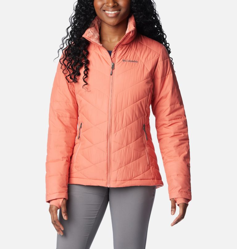 Columbia Women's Copper Crest Hooded Jacket, Peach Blossom, Small