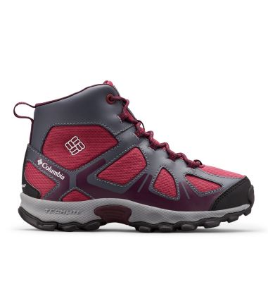 Youth Peakfreak&trade; XCRSN Mid Waterproof Boot YOUTH PEAKFREAK&trade; XCRSN MID WP | 550 | 1, Wine Berry, Black Cherry, front