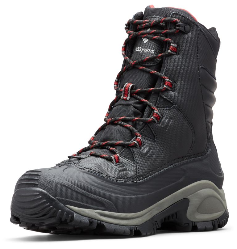Men’s Bugaboot III Boot, Color: Black, Bright Red