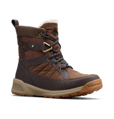 Women's Meadows&trade; Omni-Heat&trade; Mid-Cut Snow Boots MEADOWS&trade; SHORTY OMNI-HEAT&trade; 3D | 125 | 10, Espresso MHW, Lagoon, 3/4 front