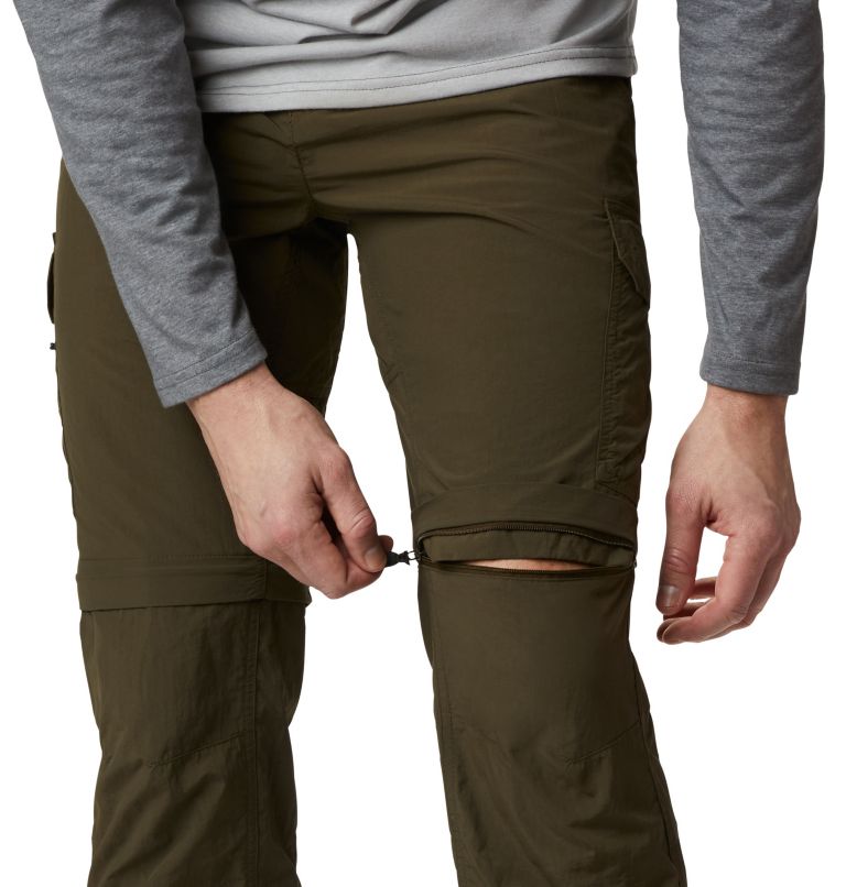 Men's Silver Ridge II Convertible Trousers, Color: Olive Green, image 6
