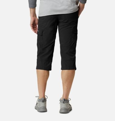 Men's Silver Ridge II Capri Trousers, Color: Black, image 2