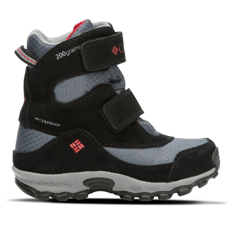 Thumbnail: Kids' Parkers Peak  Velcro Boots, Color: Graphite, Bright Red, image 1