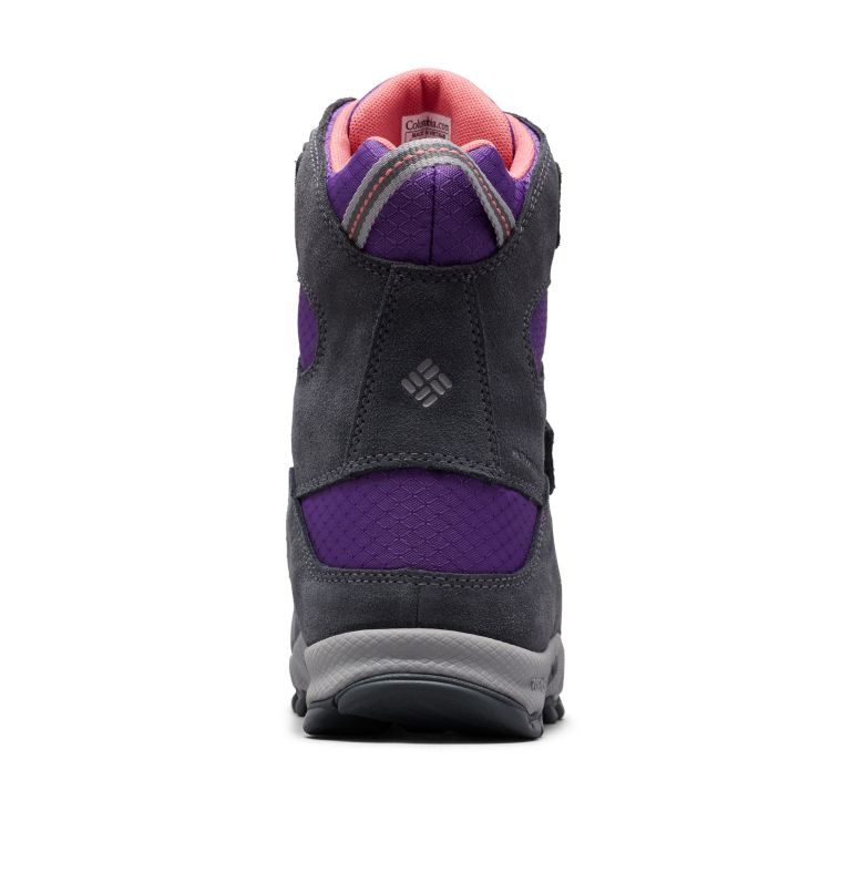Kids' Parkers Peak  Velcro Boots, Color: Emperor, Wild Salmon, image 8