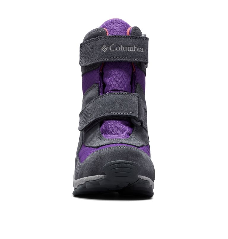 Kids' Parkers Peak  Velcro Boots, Color: Emperor, Wild Salmon, image 7