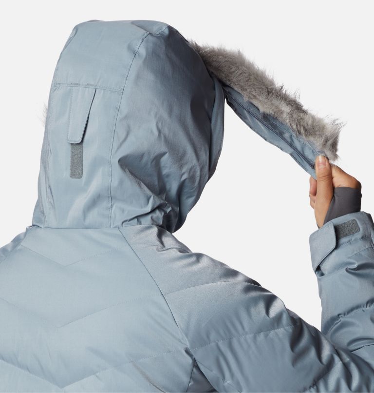 Women’s Lay D Down II Mid Jacket, Color: Tradewinds Grey Sheen, image 7