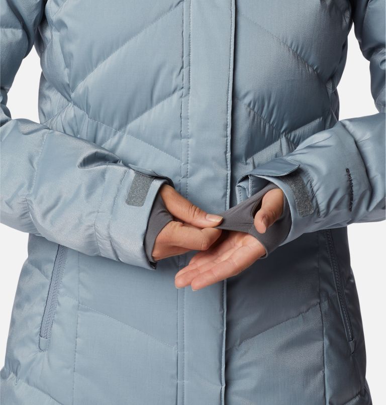 Women’s Lay D Down II Mid Jacket, Color: Tradewinds Grey Sheen, image 8