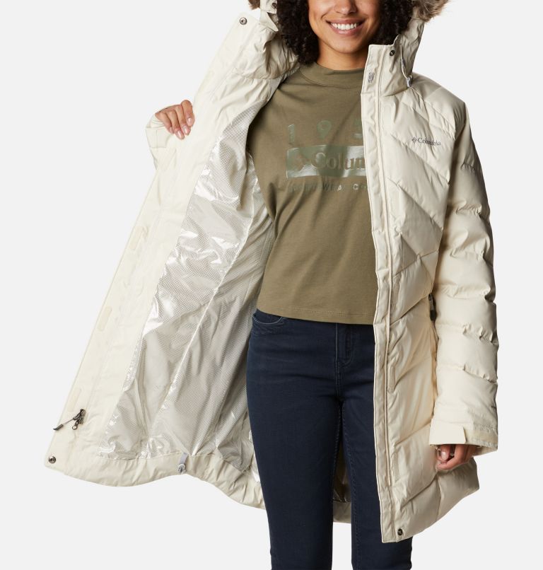 Women’s Lay D Down II Mid Jacket, Color: Chalk Sheen, image 5