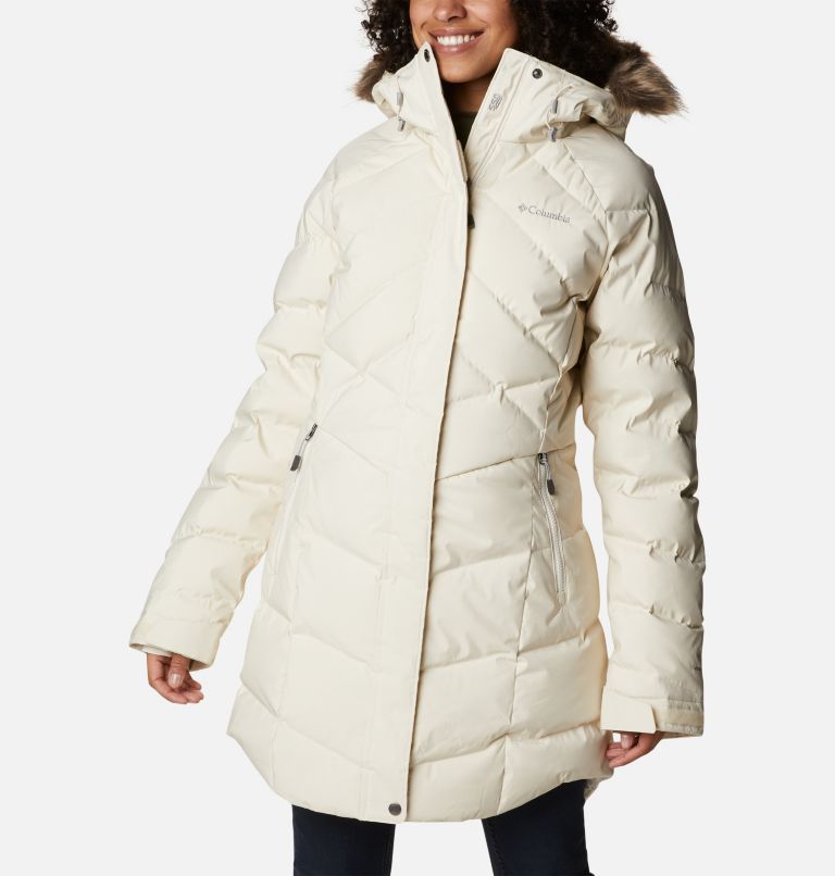 Women’s Lay D Down II Mid Jacket, Color: Chalk Sheen, image 1