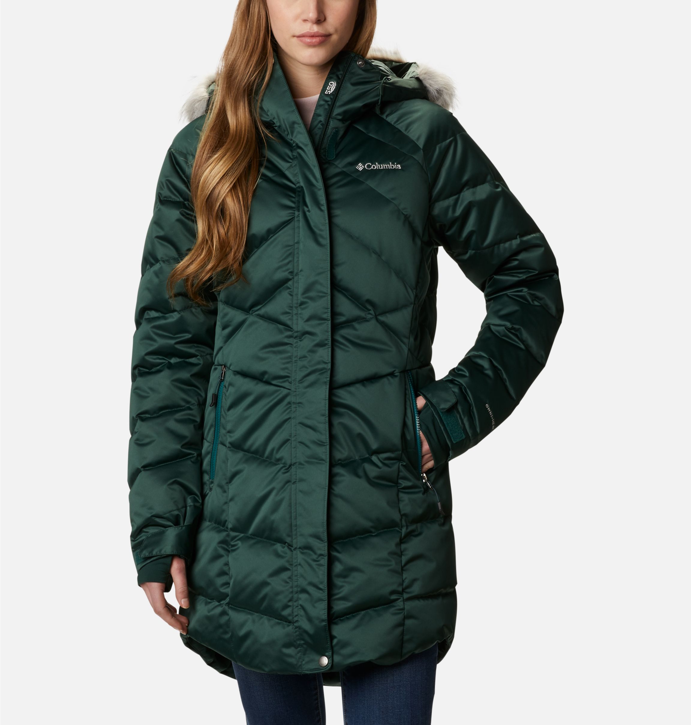 Women's lay d shop down mid jacket