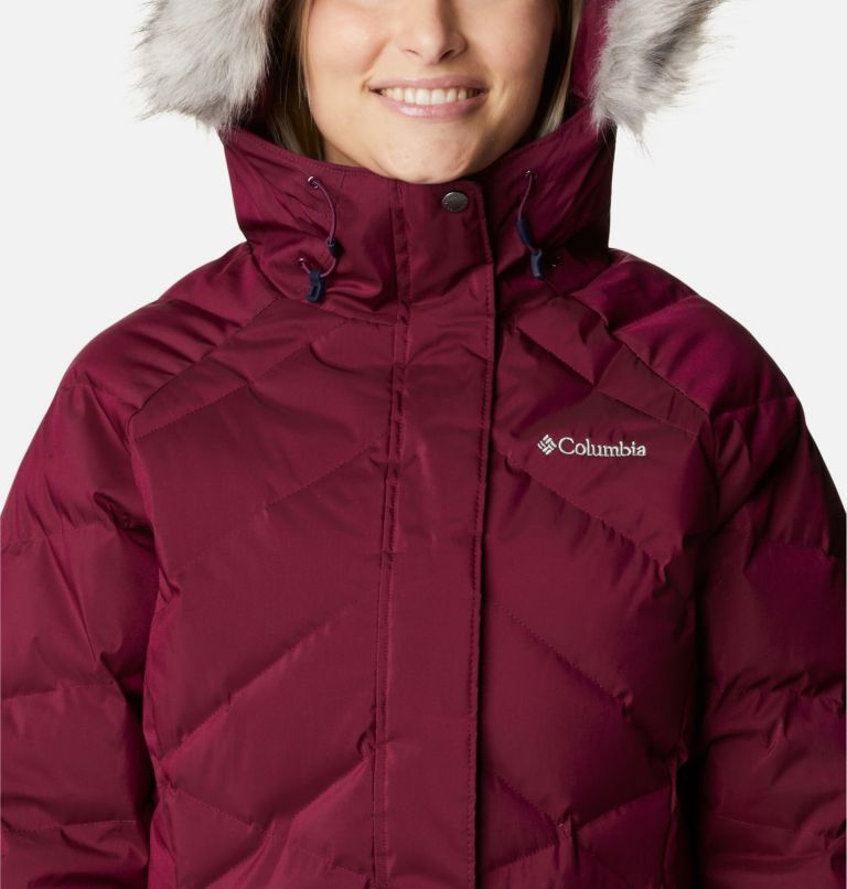 Thumbnail: Women’s Lay D Down II Mid Jacket, Color: Marionberry Sheen, image 4
